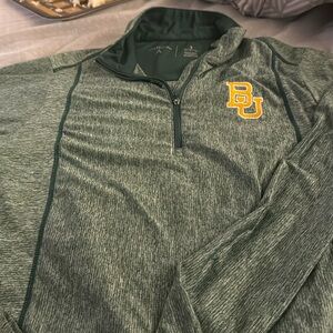 Dri-Fit BU Bears Team Logo Long Sleeve 1/4 Zip Up Pullover Shirt Small